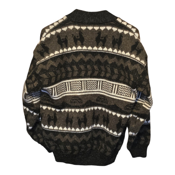 Vintage Tejido Ruminahui Sweater Mens Size XL Multi Grandpacore Heavy Heritage - Picture 3 of 10